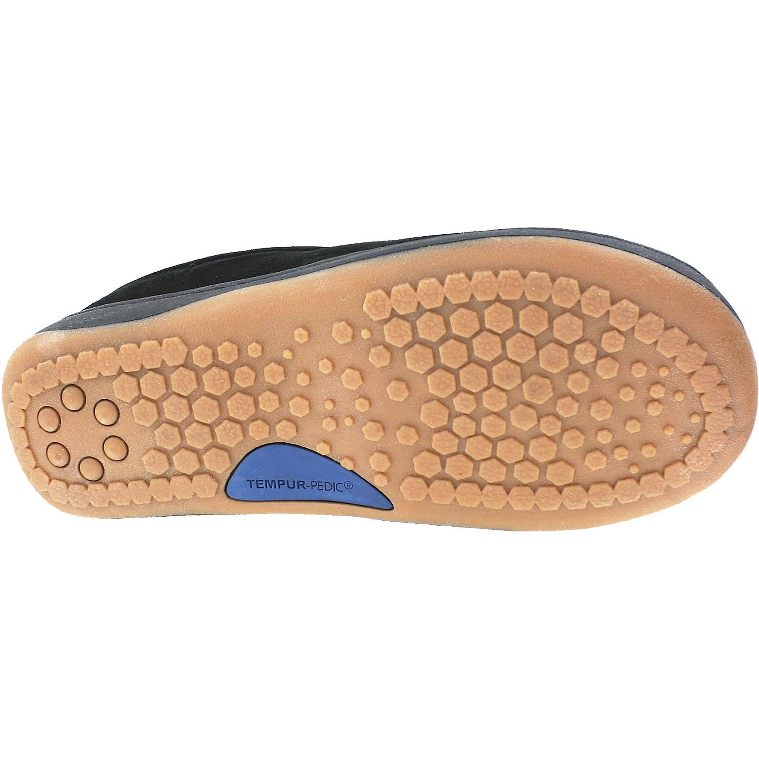 Mens Tempur-pedic Tempur-Pedic Arlow Men's Tempur-Pedic Slippers Black Suede Black Suede