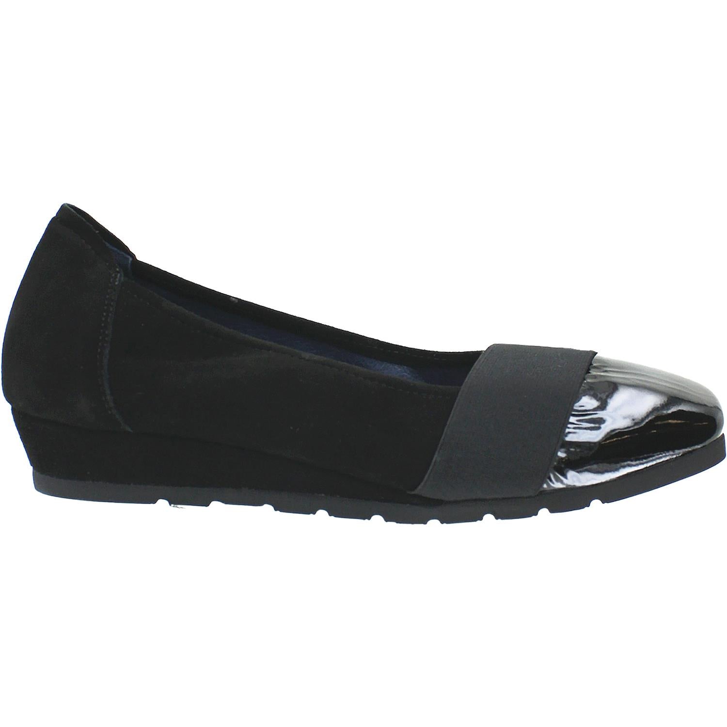 Womens Sabrinas Women's Sabrinas Marsella 66022 Black Suede/Patent Black Suede/Patent