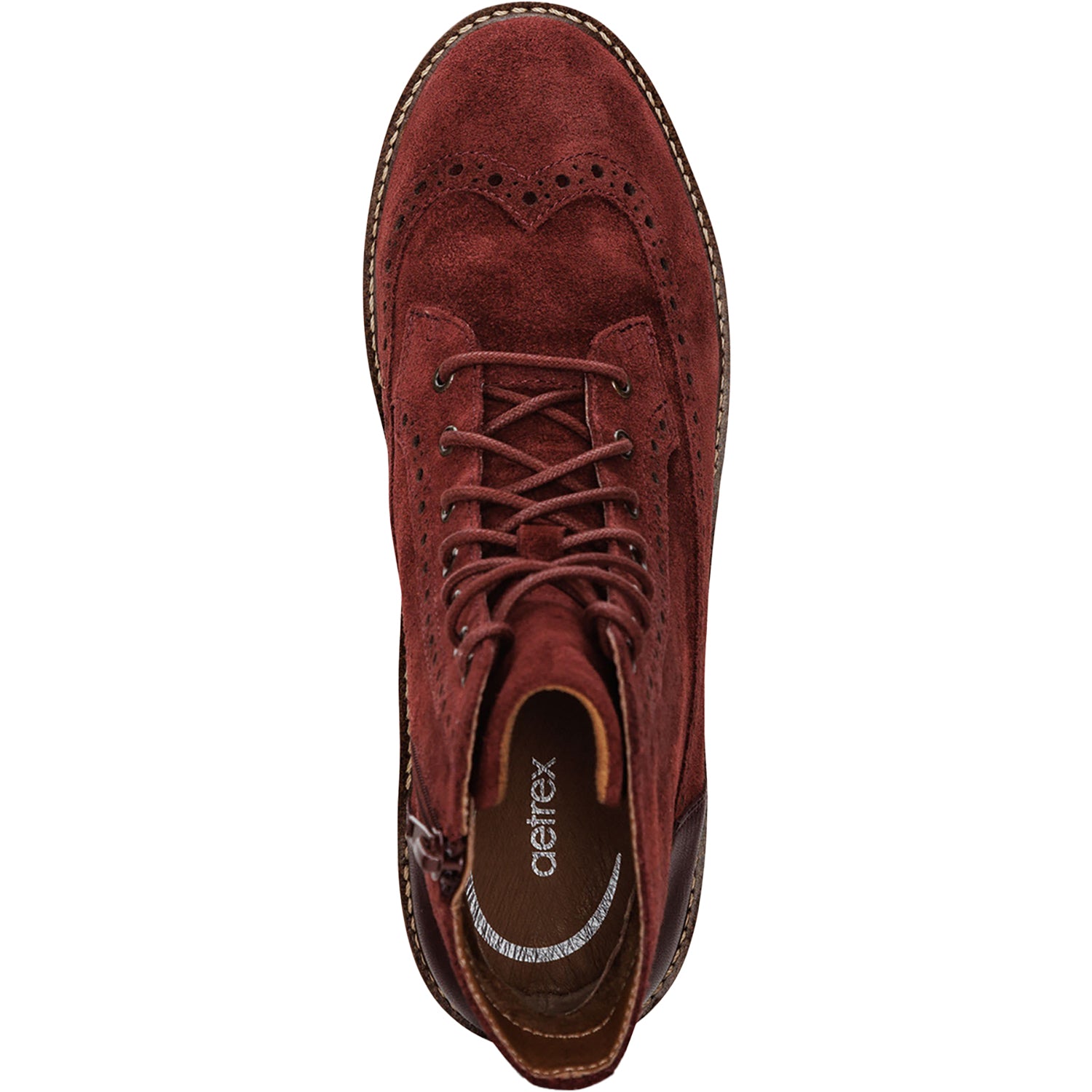Womens Aetrex Women's Aetrex Margot Dark Red Suede Dark Red Suede