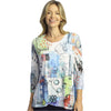 Womens Jess & jane Jess & Jane Burnout Tunic W/Mesh Women's Clothing Kara Kara