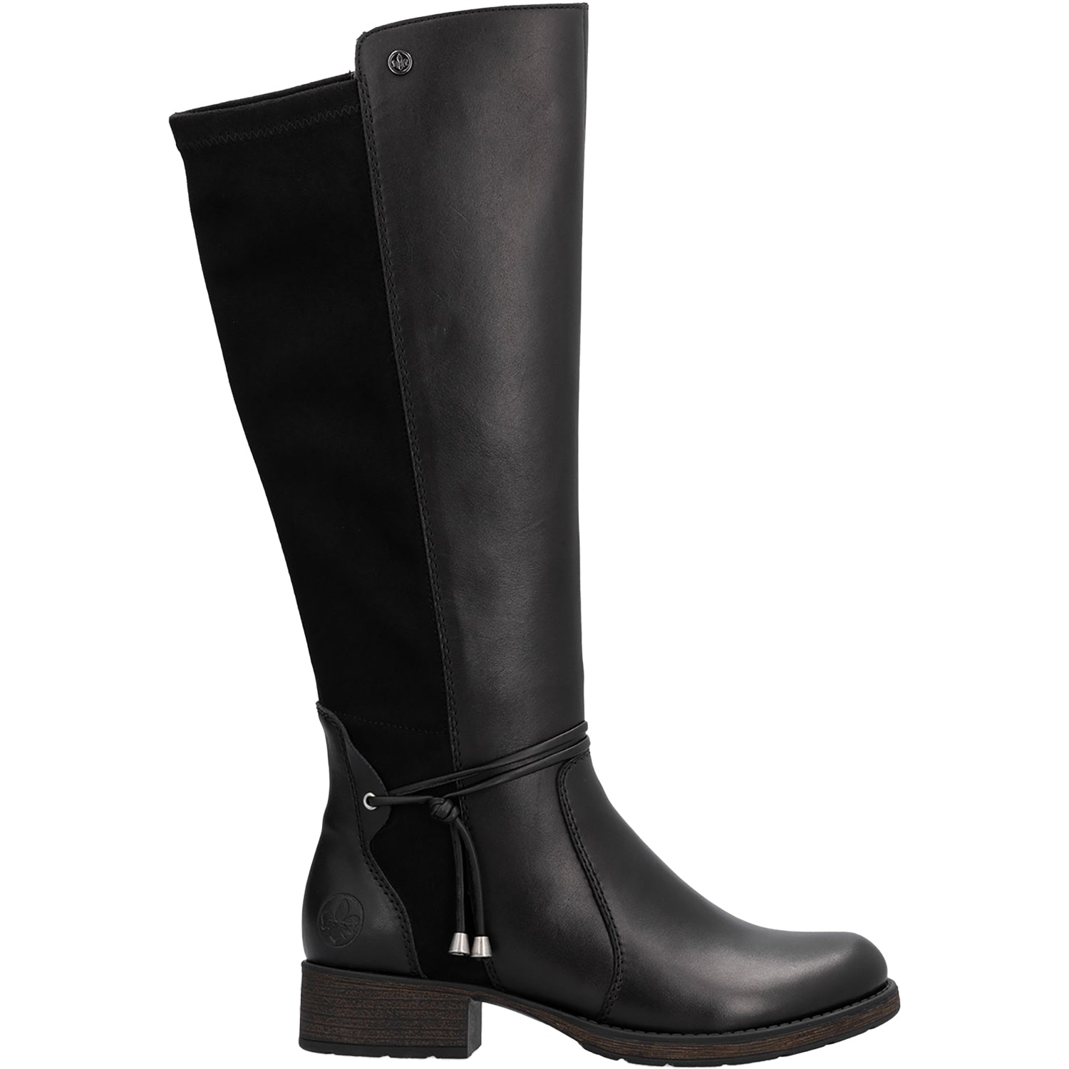 Womens Rieker Rieker Z9564-00 Women's Tall Boots Schwarz/Schwarz/Schwarz Leather Schwarz/Schwarz/Schwarz Leather