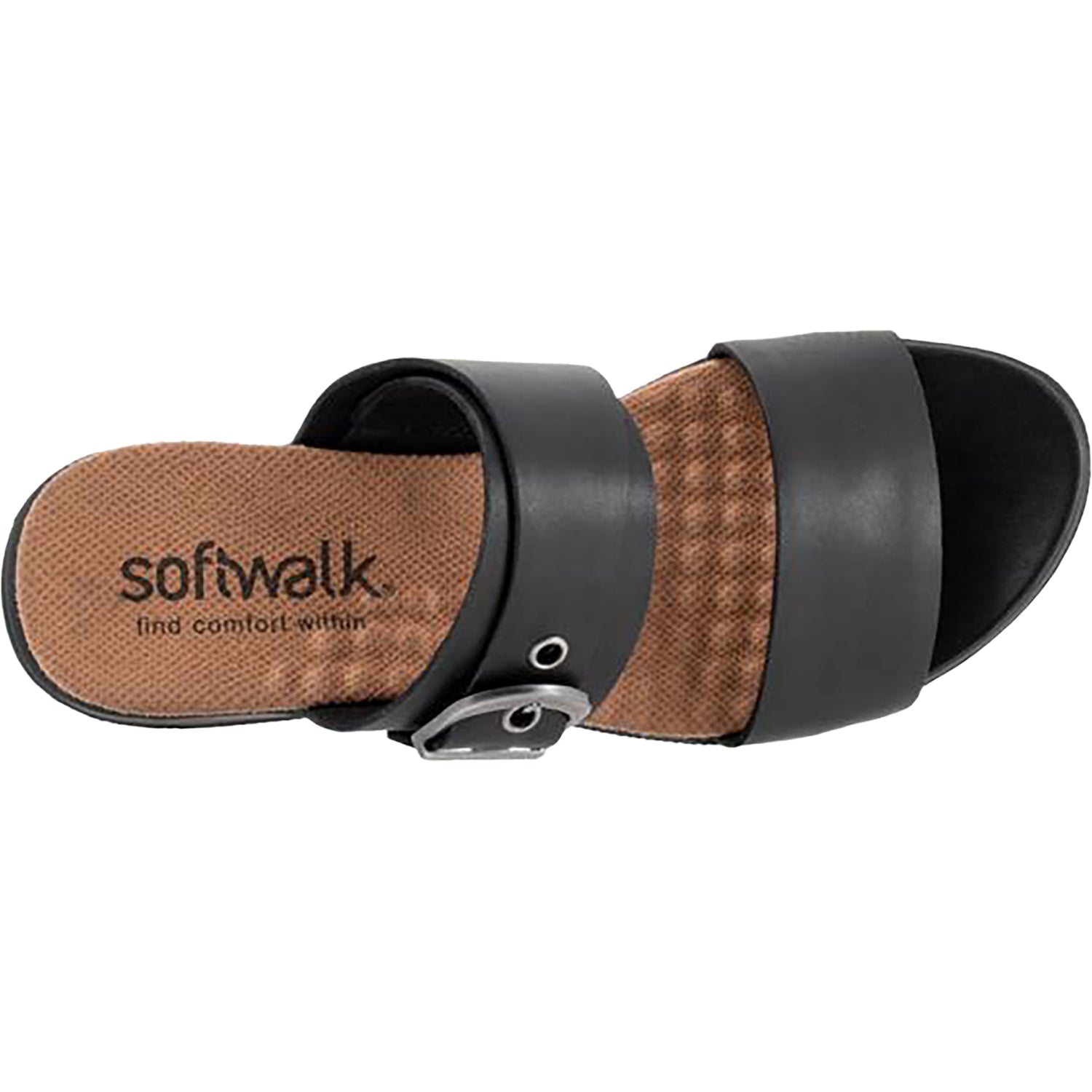 Womens Soft walk Soft Walk Toki Women's Sandals Black Leather Black Leather