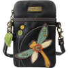 Unisex Chala Chala Dragonfly Cellphone Crossbody Purses & Handbags Black Black