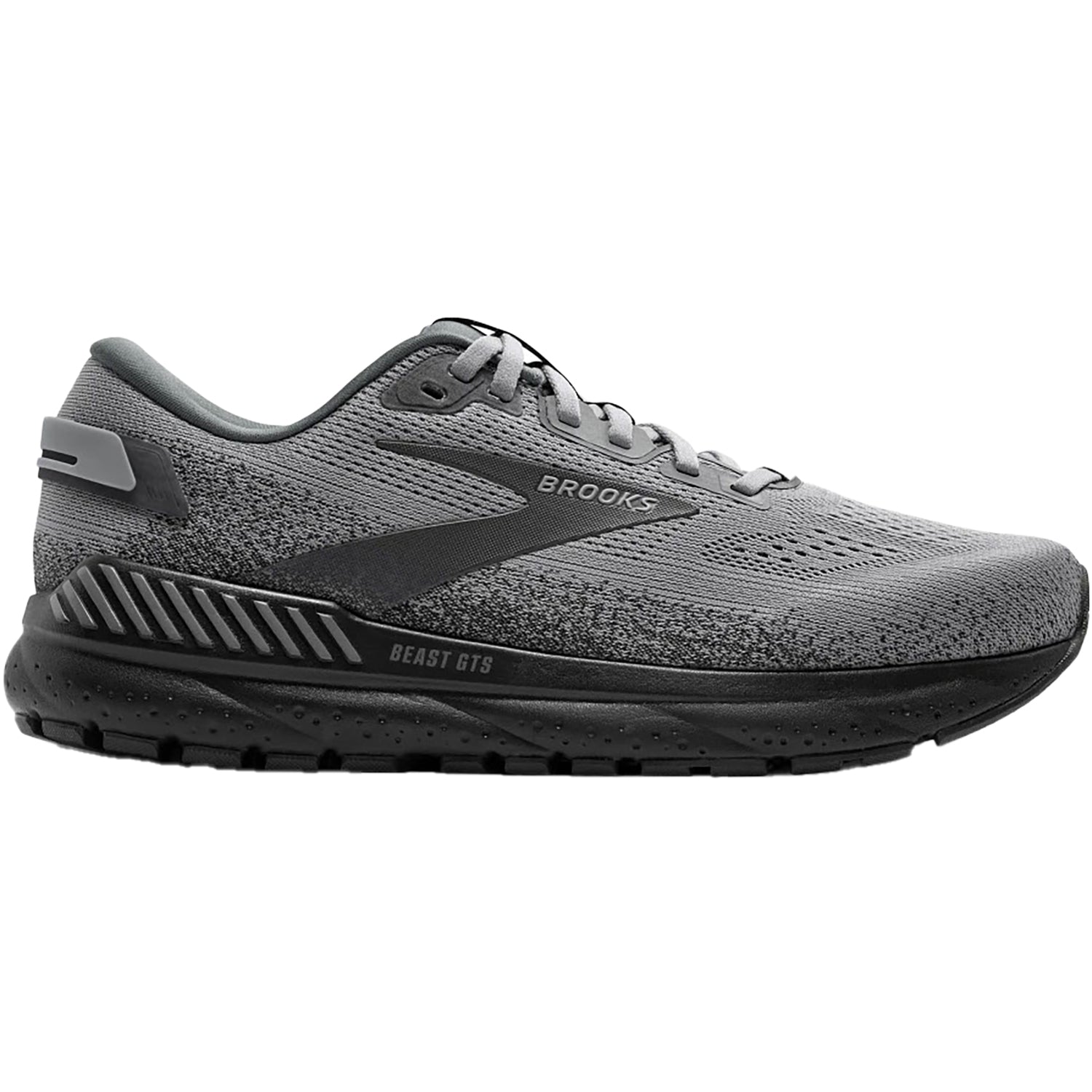 Mens Brooks Men's Brooks Beast GTS 24 Primer Grey/Ebony Mesh (Stability Support) Primer Grey/Ebony Mesh