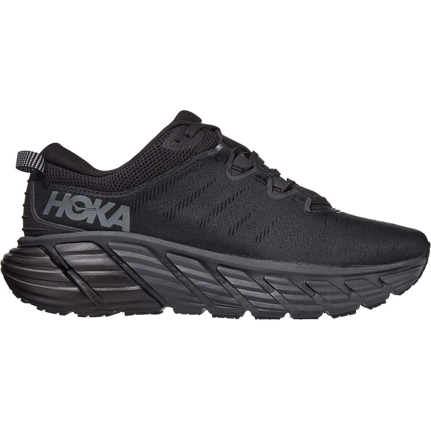Mens Hoka one one Men's Hoka One One Gaviota 3 Black/Black Mesh Black/Black Mesh