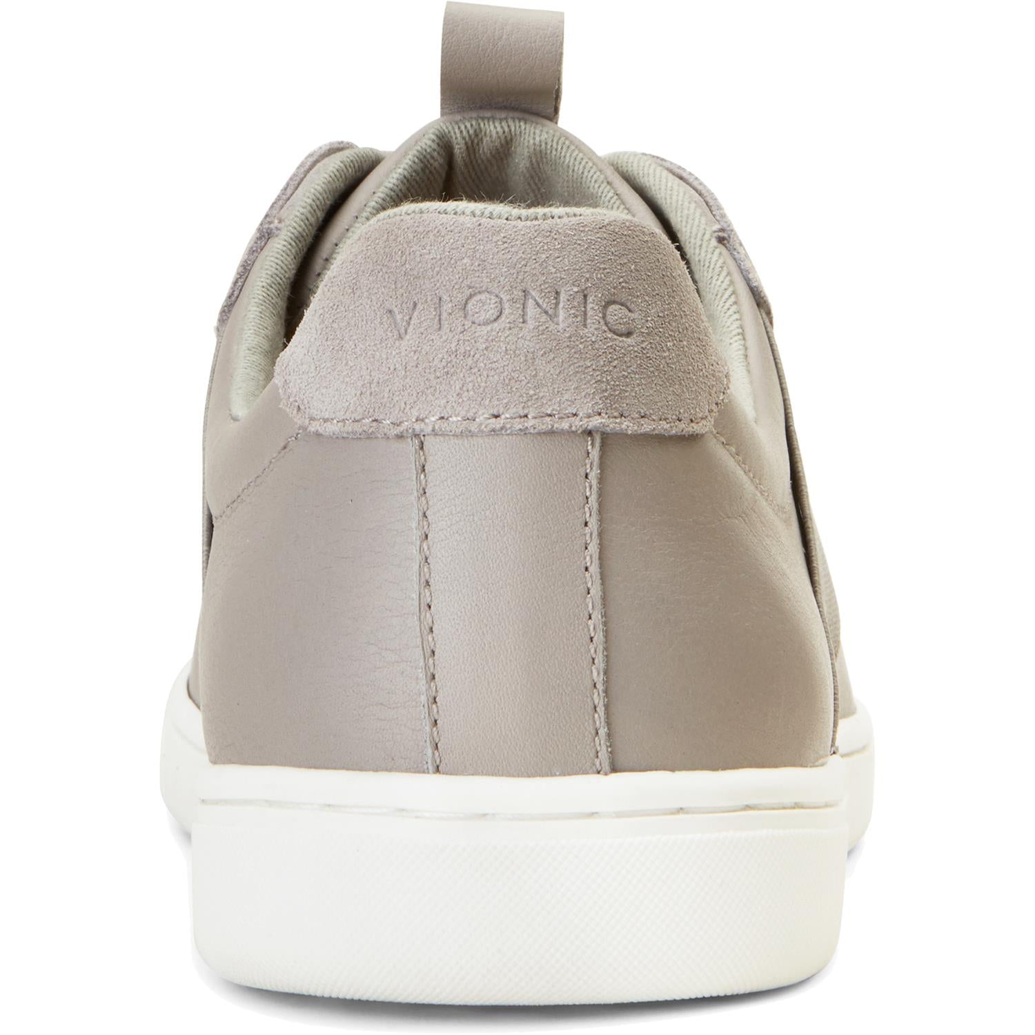 Mens Vionic Vionic Lono Men's Sneakers Light Grey Leather Light Grey Leather