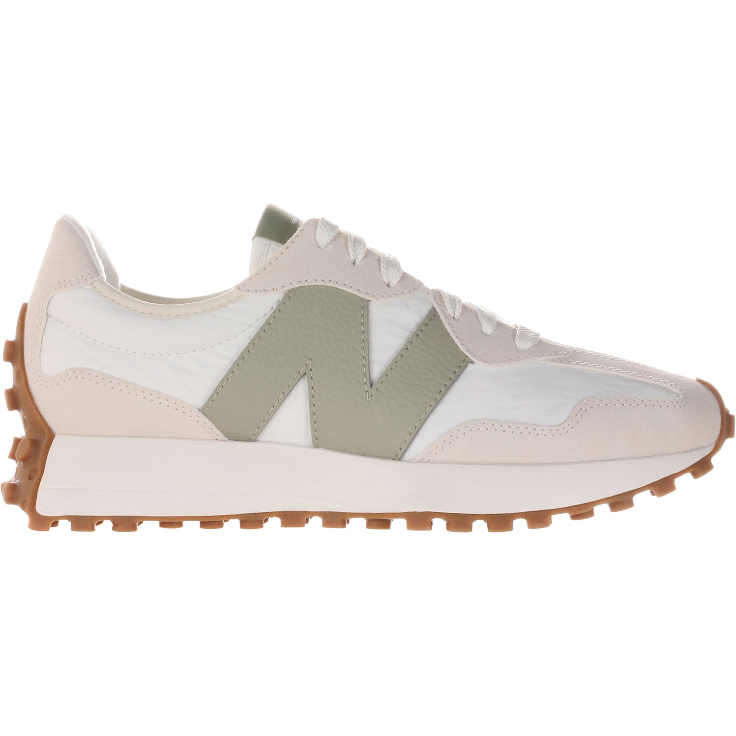 Womens New balance Women's New Balance WS327FTB Linen/Sea Salt/Olivine Suede Linen/Sea Salt/Olivine Suede