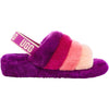 Womens Ugg Women's UGG Fluff Yeah Slide Berrylicious Multi Sheepskin Berrylicious Multi Sheepskin