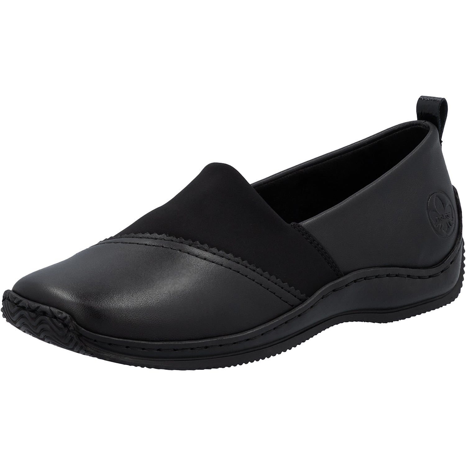 Womens Rieker Rieker L1790-00 Stretch Women's Slip Ons Black Black