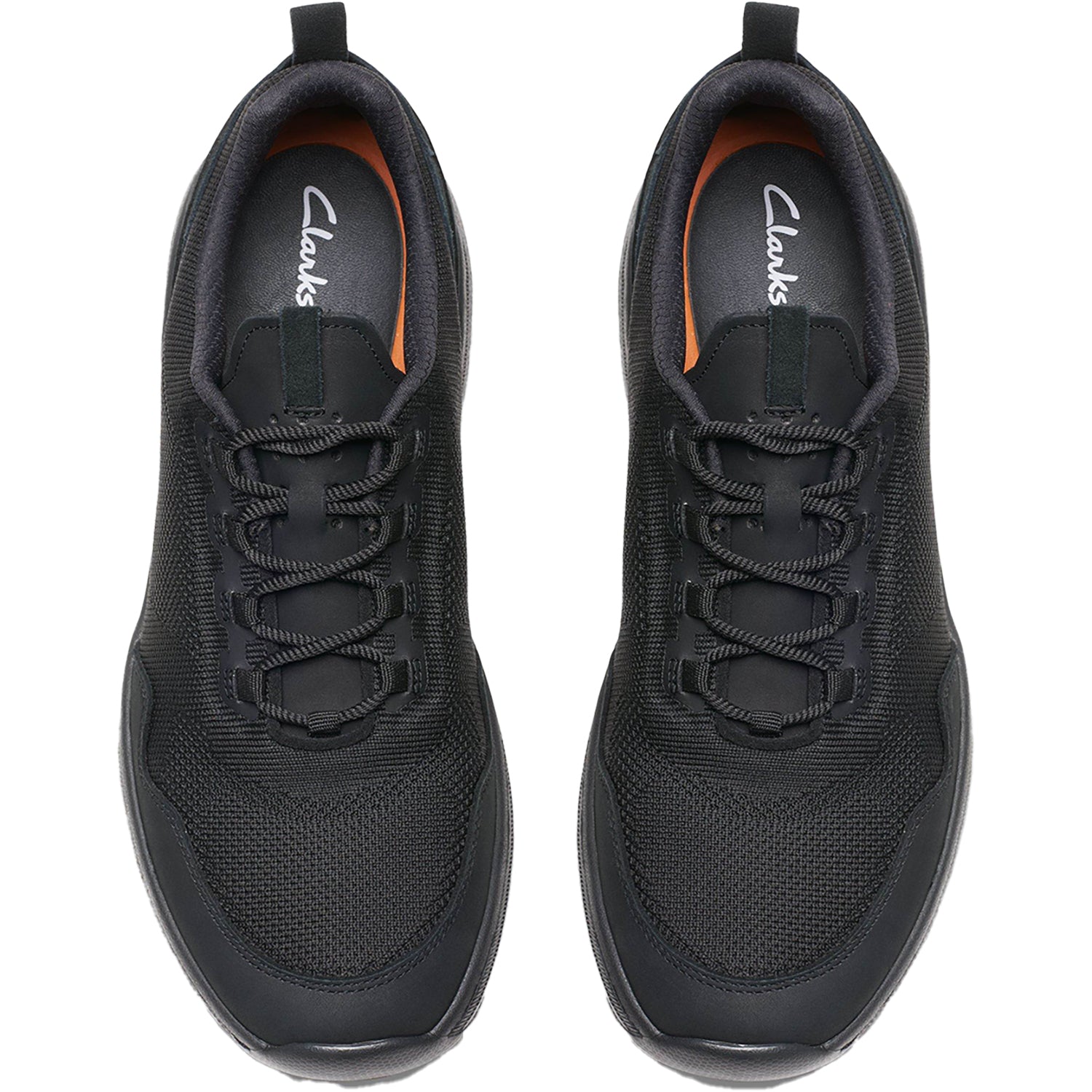 Clark Pro Mens Clarks Clarks Pro Knit SR Men's SR Shoes Black Mesh Black Mesh