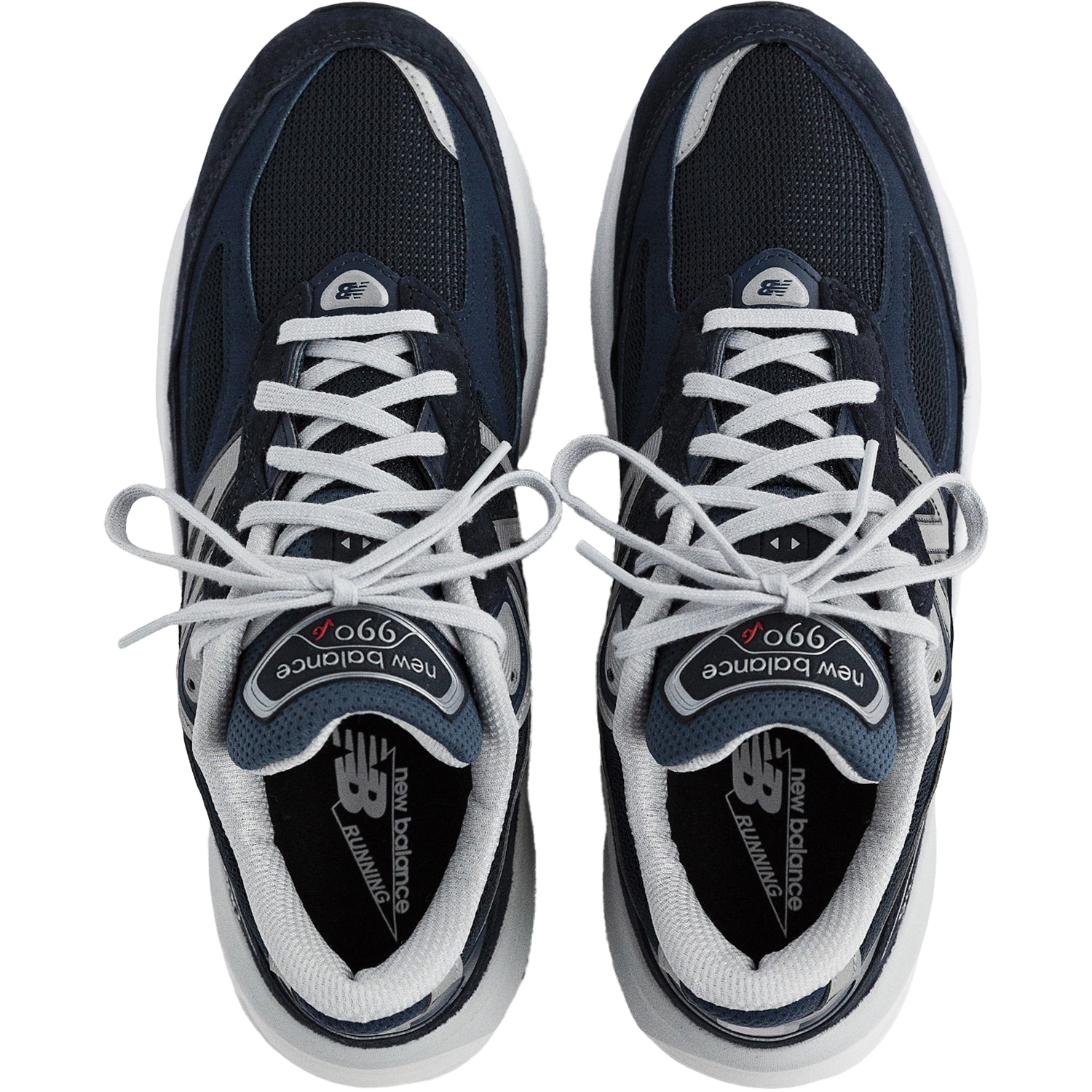 Men's New Balance M990NV6 Navy/White Suede/Mesh - Made in