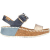 Womens Pikolinos Pikolinos Marina W1C-0709CLC1 Women's Sandals Stone/Blue Stone/Blue