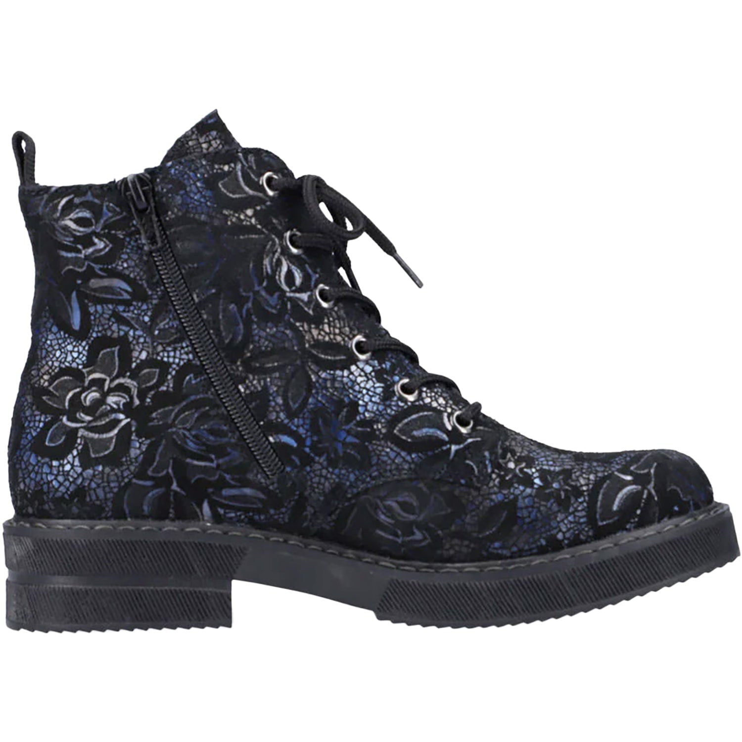 Womens Rieker Rieker 72010-14 Payton Women's Boots Booties Navy/Schwarz Synthetic Navy/Schwarz Synthetic