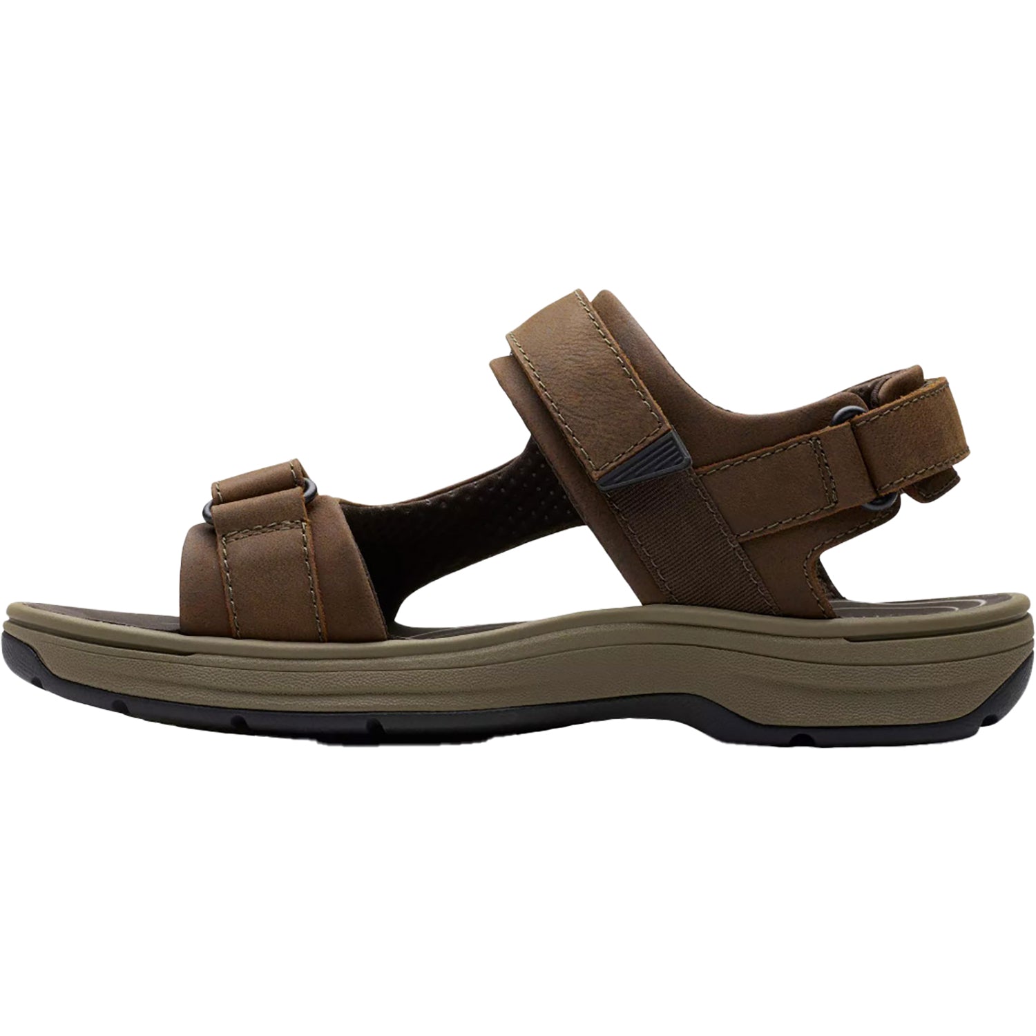 Mens Clarks Clarks Saltway Trail Men's Sandals Dark Brown Leather Dark Brown Leather
