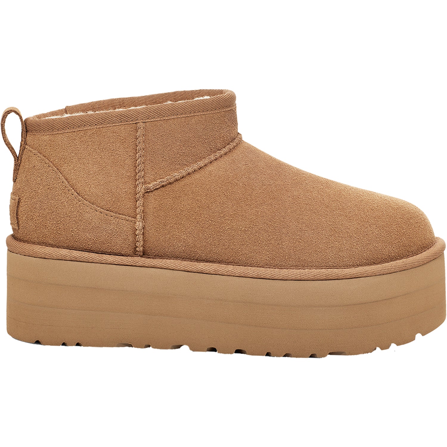 Womens Ugg Women's UGG Classic Ultra Mini Platform Chestnut Suede Chestnut Suede