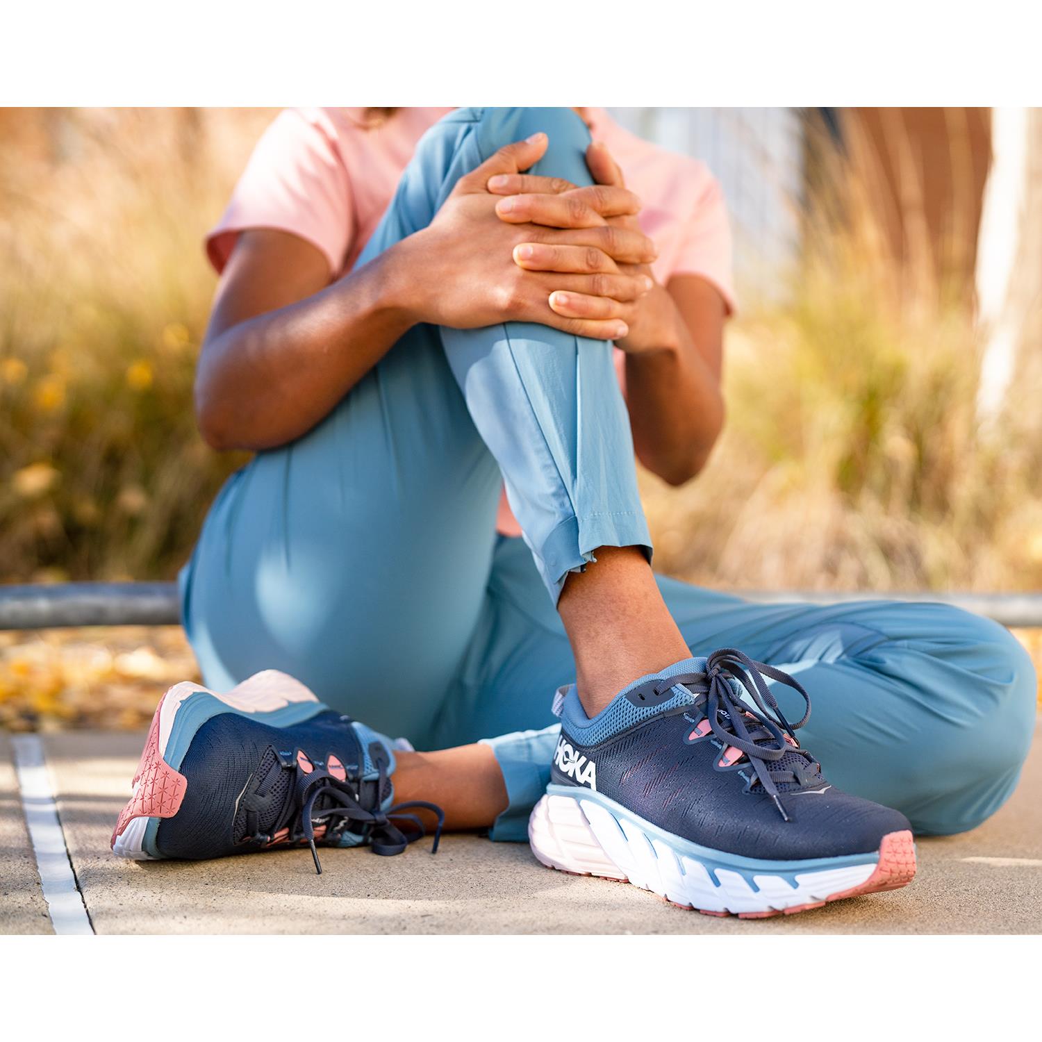 Womens Hoka one one Women's Hoka One One Gaviota 3 Morning Mist/Blue Tint Mesh Morning Mist/Blue Tint Mesh