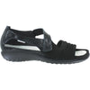 Womens Naot Naot Papaki Women's Sandals Black Patent/Black Velvet Leather Black Patent/Black Velvet Leather