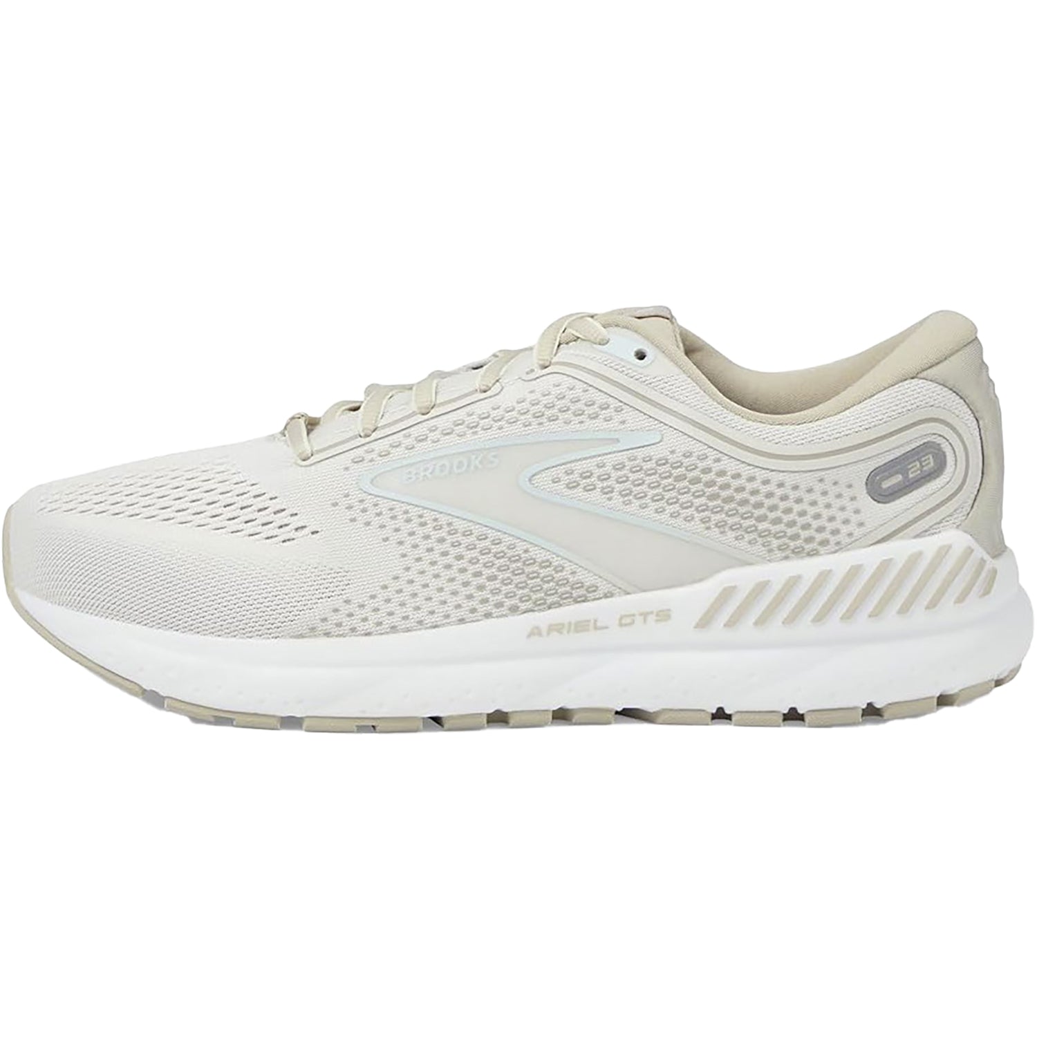 Womens Brooks Brooks Ariel GTS 23 Women's Road Running Shoes Chateau Grey/White Sand Mesh (Stability Support) Chateau Grey/White Sand Mesh