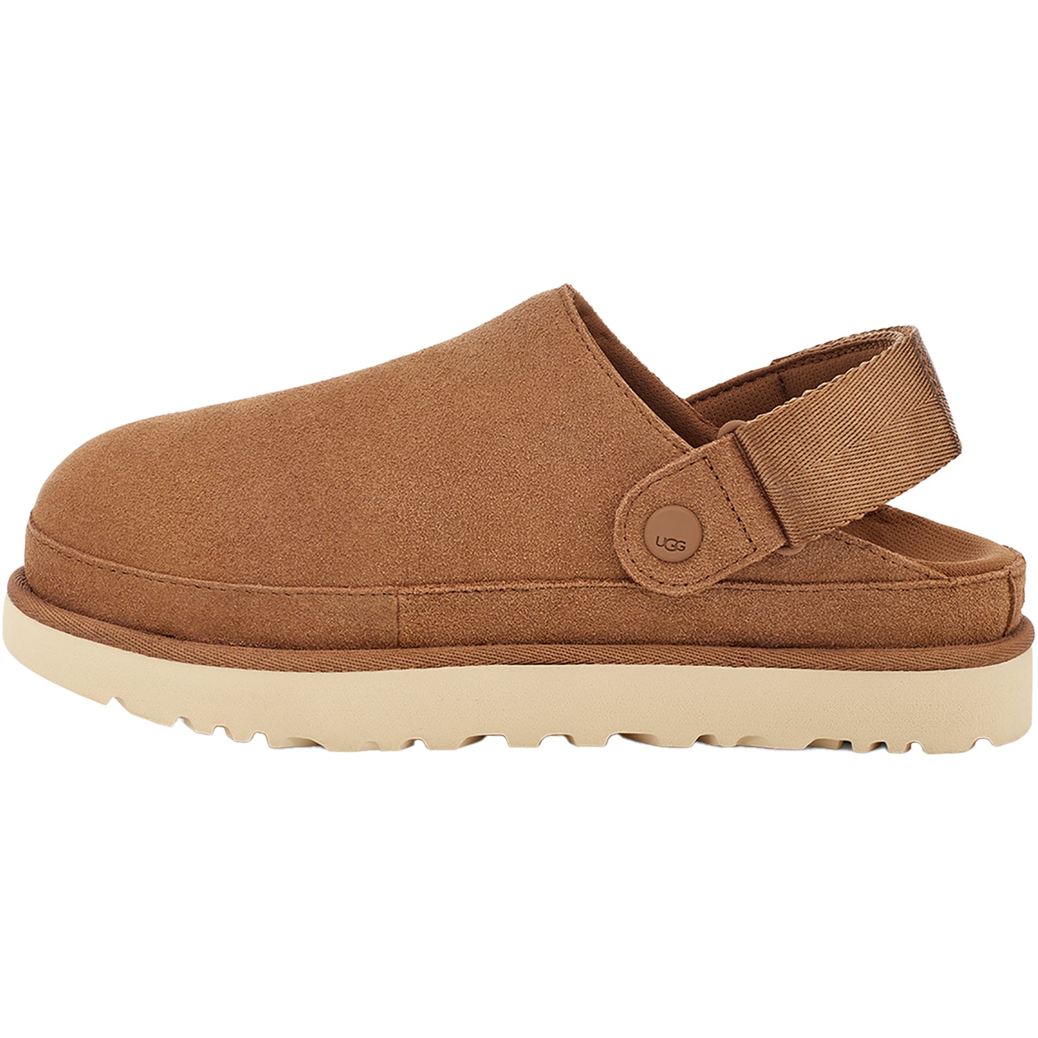 Womens Ugg Women's UGG Goldenstar Clog Chestnut Suede Chestnut Suede