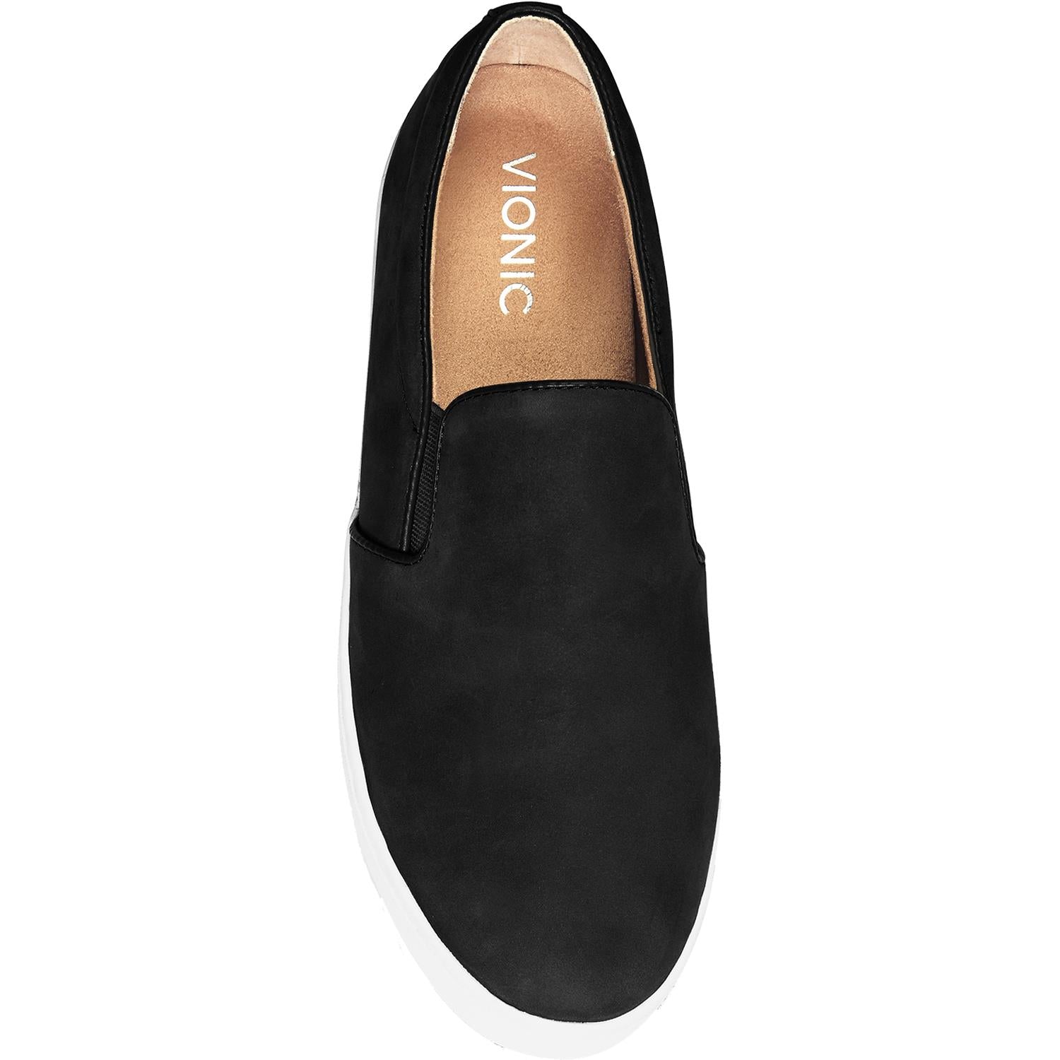 Womens Vionic Vionic Midi Women's Slip Ons Black Suede Black Suede