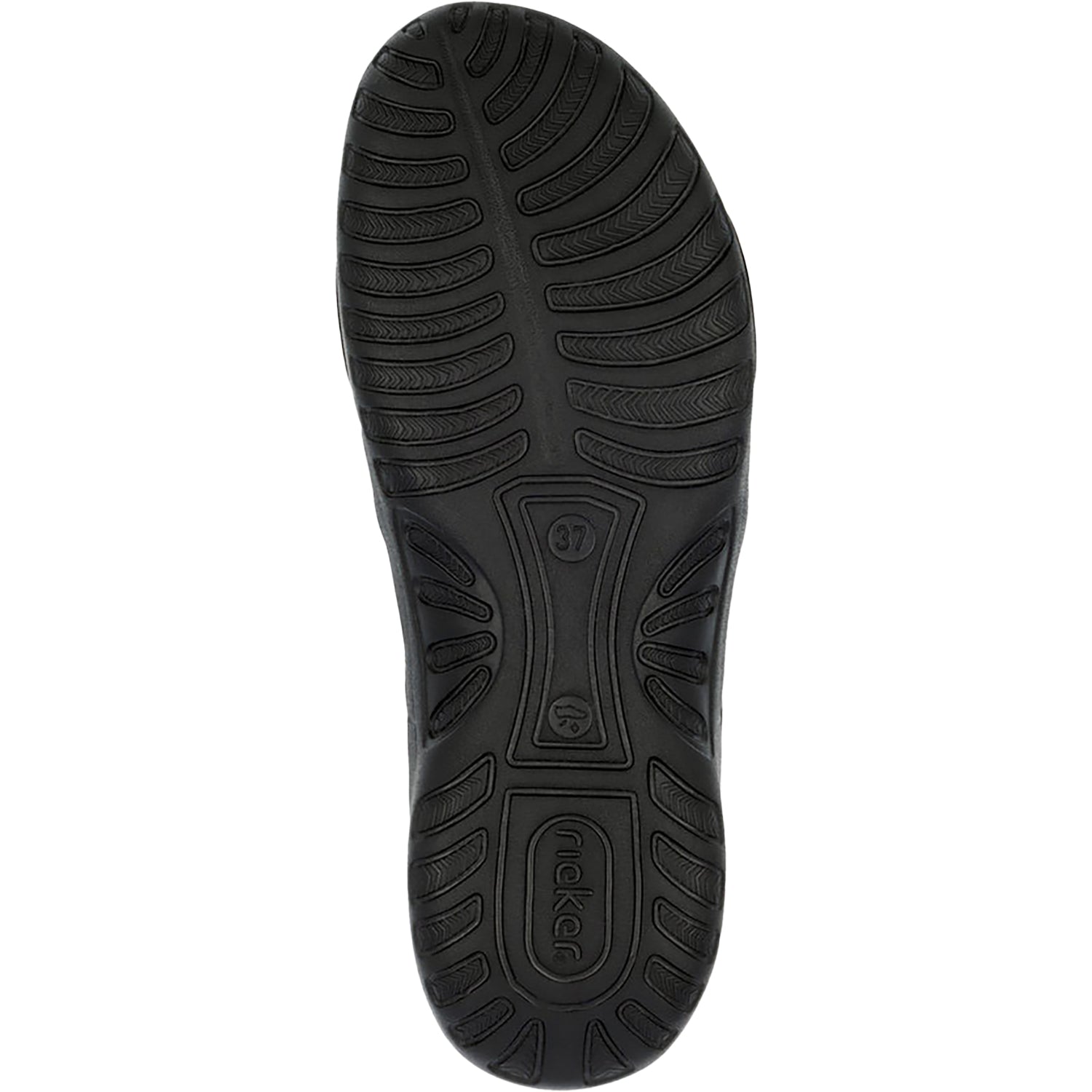 Womens Rieker Rieker 64870-42 Women's Sandals Mineral/Schwarz Synthetic Mineral/Schwarz Synthetic