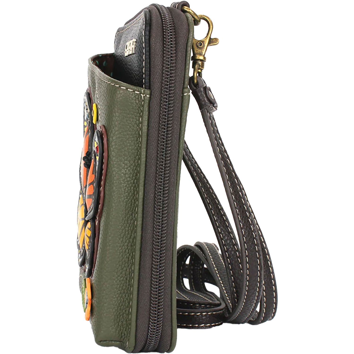 Unisex Chala Chala Monarch Butterfly Wallet Crossbody Handbag Wallet Olive Synthetic Olive Synthetic