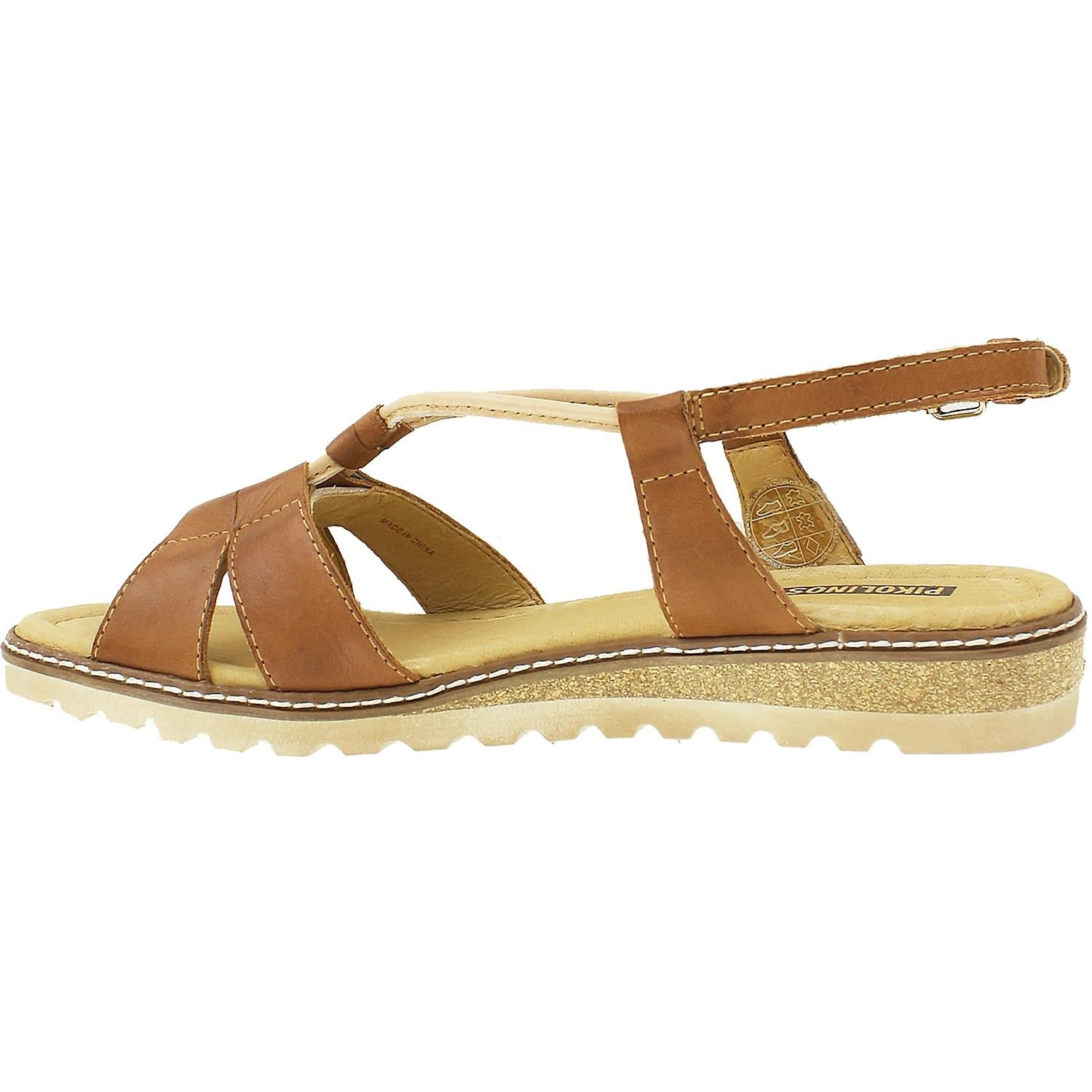 Womens Pikolinos Pikolinos Alcudia W1L-0825 Women's Sandals Brandy Leather Brandy Leather