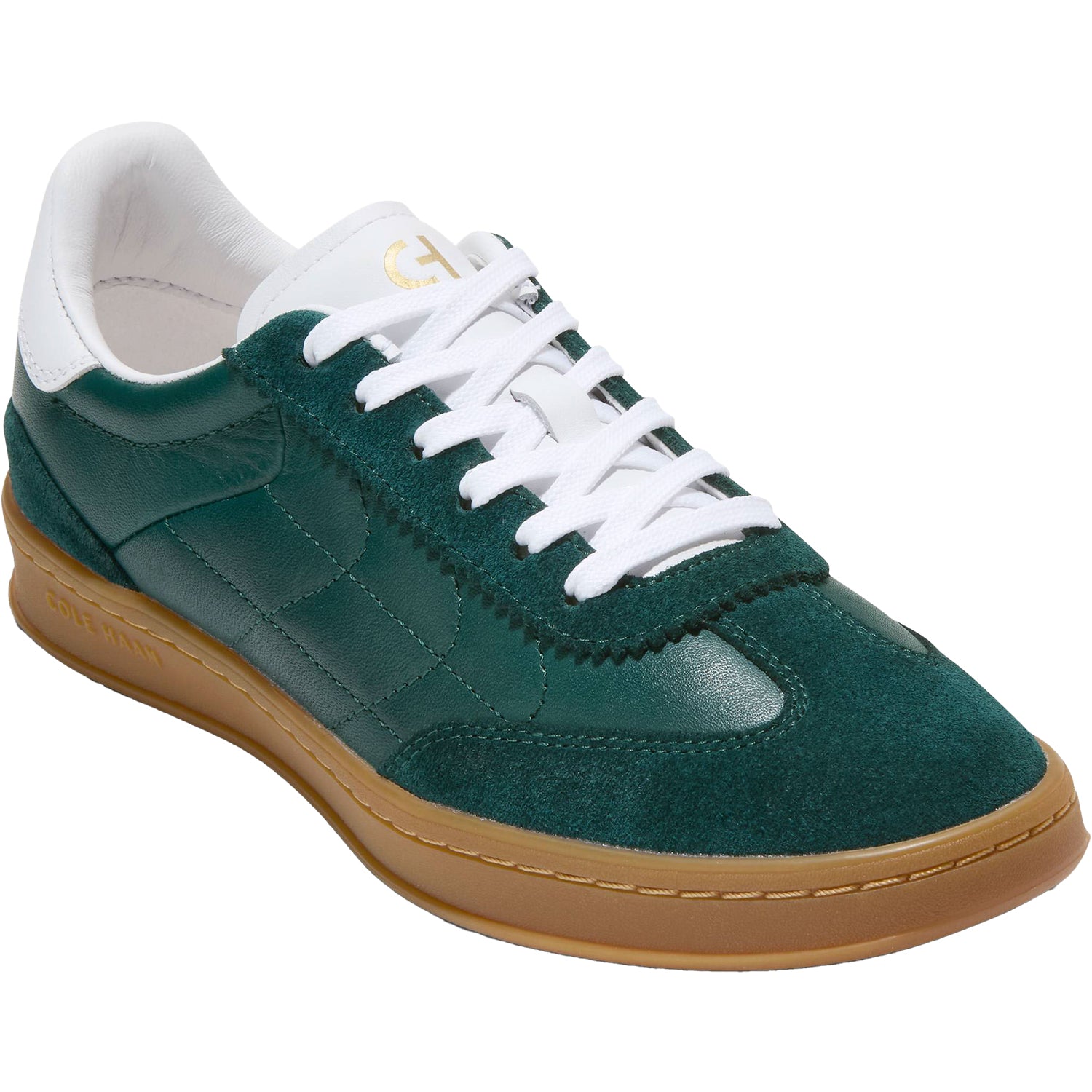 Womens Cole haan Women's Cole Haan Grandpro Breakaway Sneaker Pine/Optic White Leather Pine/Optic White Leather
