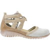 Womens Naot Naot Kata Women's Closed Toe Sandals Beige Iguana/Khaki Leather Beige Iguana/Khaki Leather