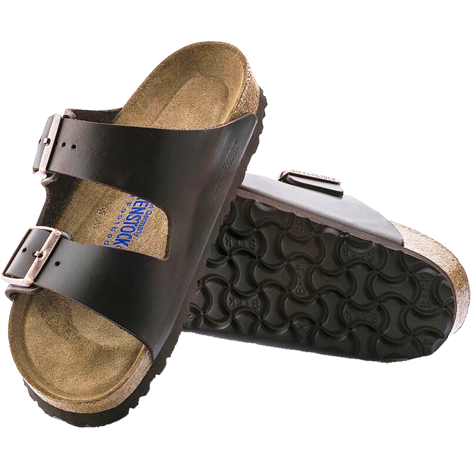 Unisex Birkenstock Birkenstock Arizona Soft Footbed Unisex Sandals Brown Amalfi Leather Brown Amalfi Leather
