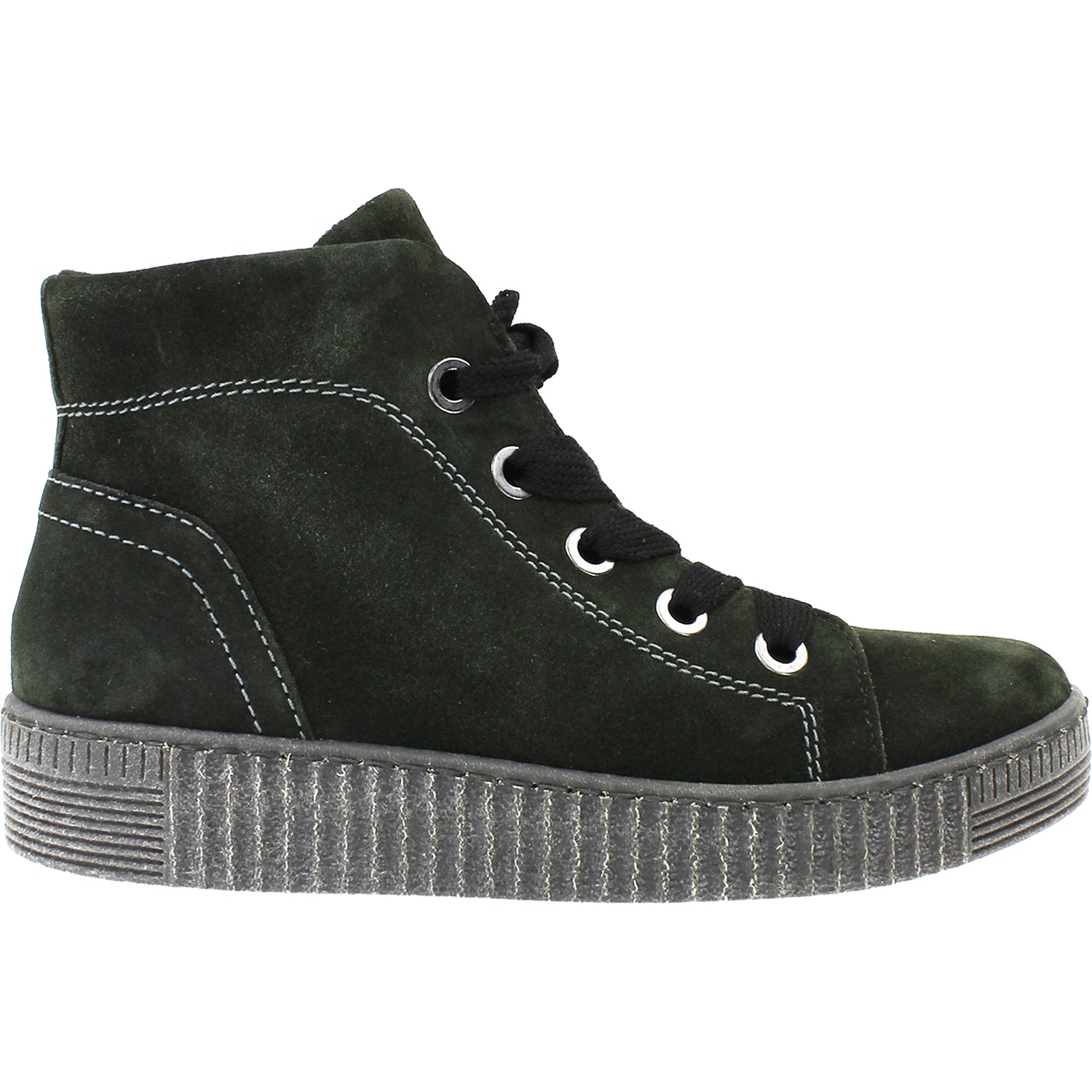 Womens Gabor Gabor 9373531 Women's High Top Sneakers Anthracite Suede Anthracite Suede