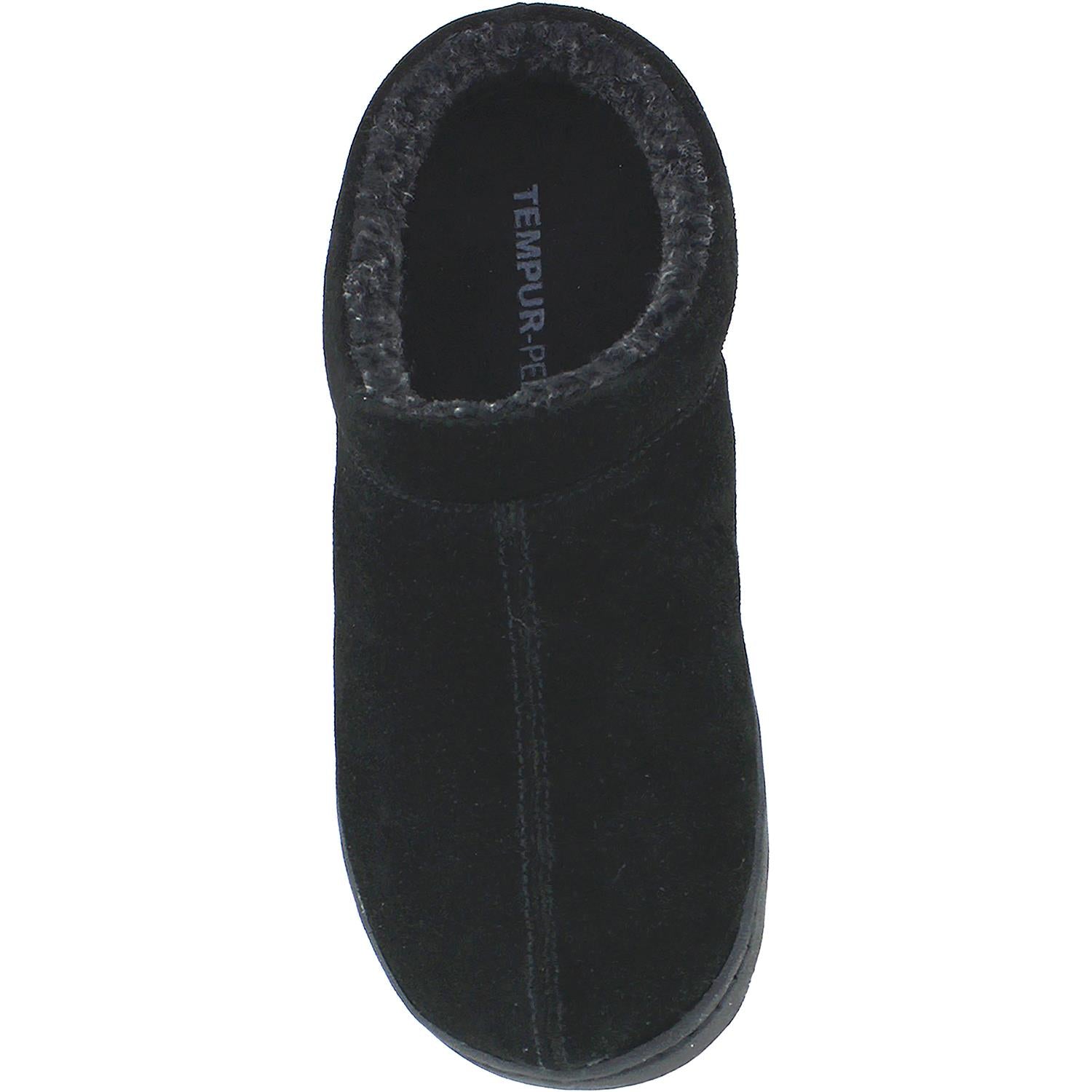 Mens Tempur-pedic Tempur-Pedic Arlow Men's Tempur-Pedic Slippers Black Suede Black Suede