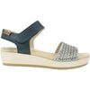 Womens Pikolinos Women's Pikolinos Mykonos W1G-1733 Aqua Leather Aqua Leather