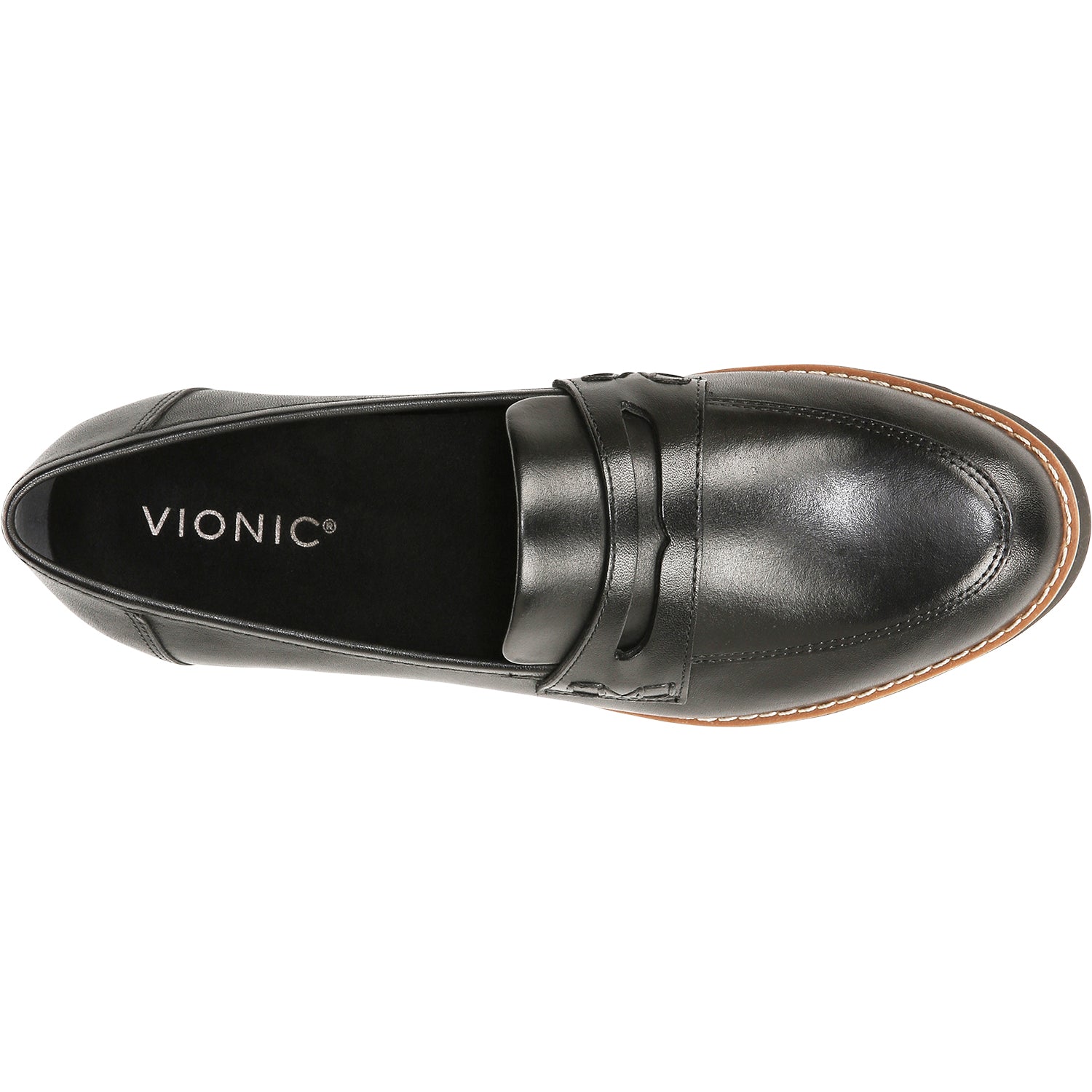 Womens Vionic Women's Vionic Cheryl II Black Leather Black Leather
