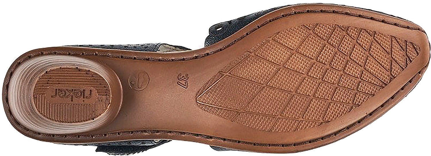 Womens Rieker Rieker 43753-00 Mirjam Women's Mary Janes Black Leather Black Leather