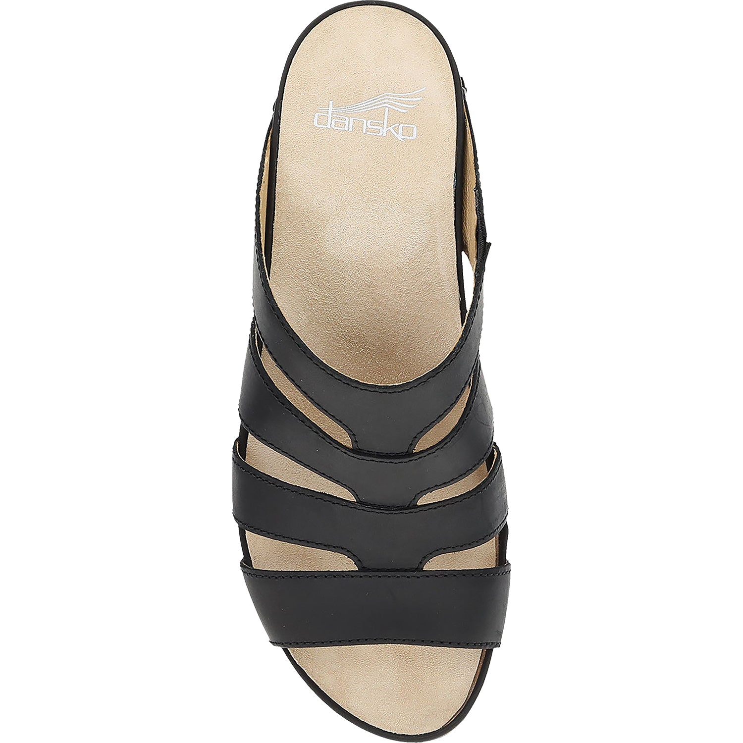 Womens Dansko Dansko Lyndi Women's Slide Sandals Black Oiled Pull Up Leather Black Oiled Pull Up Leather