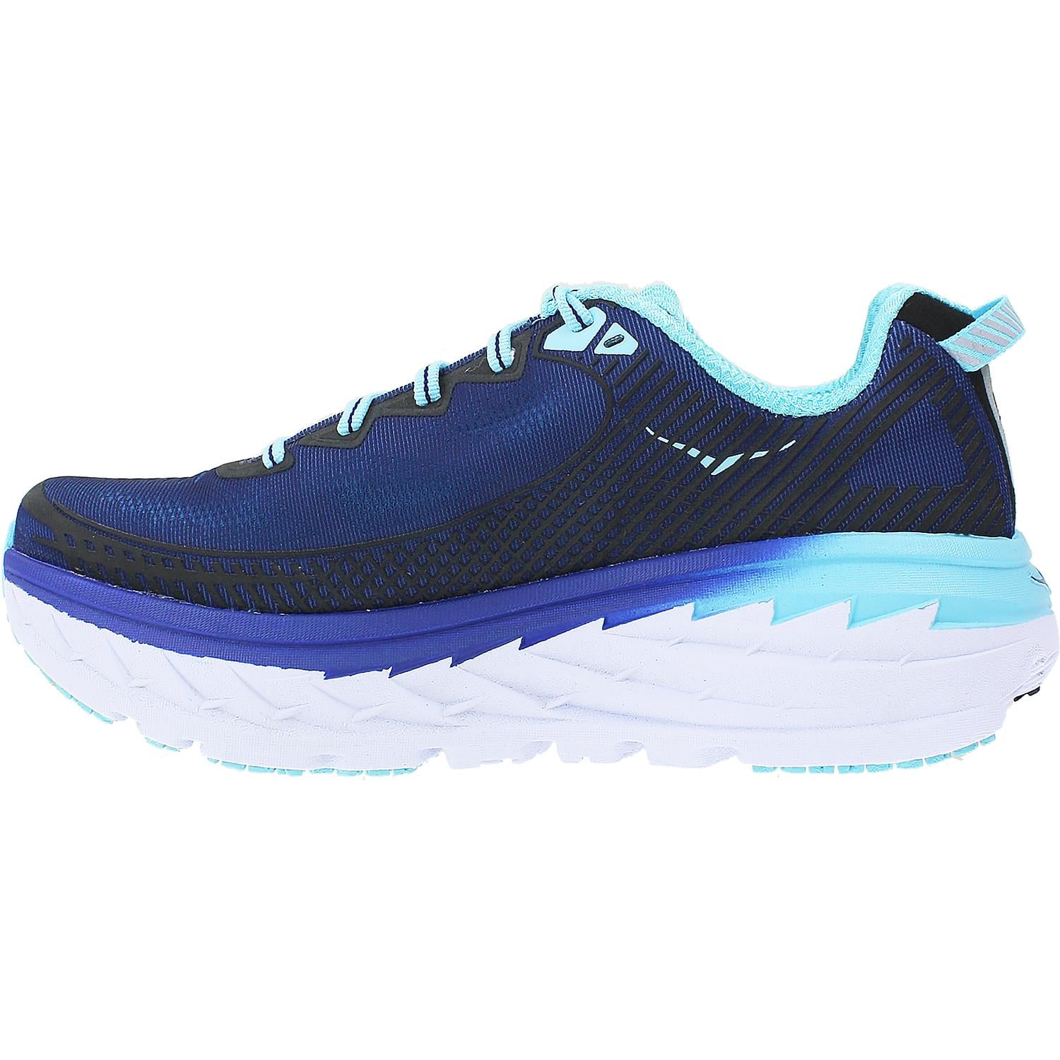 Womens Hoka one one Hoka Bondi 5 Women's Neutral Support Shoes Medieval Blue/Blue Radiance Mesh (Neutral Support) Medieval Blue/Blue Radiance Mesh