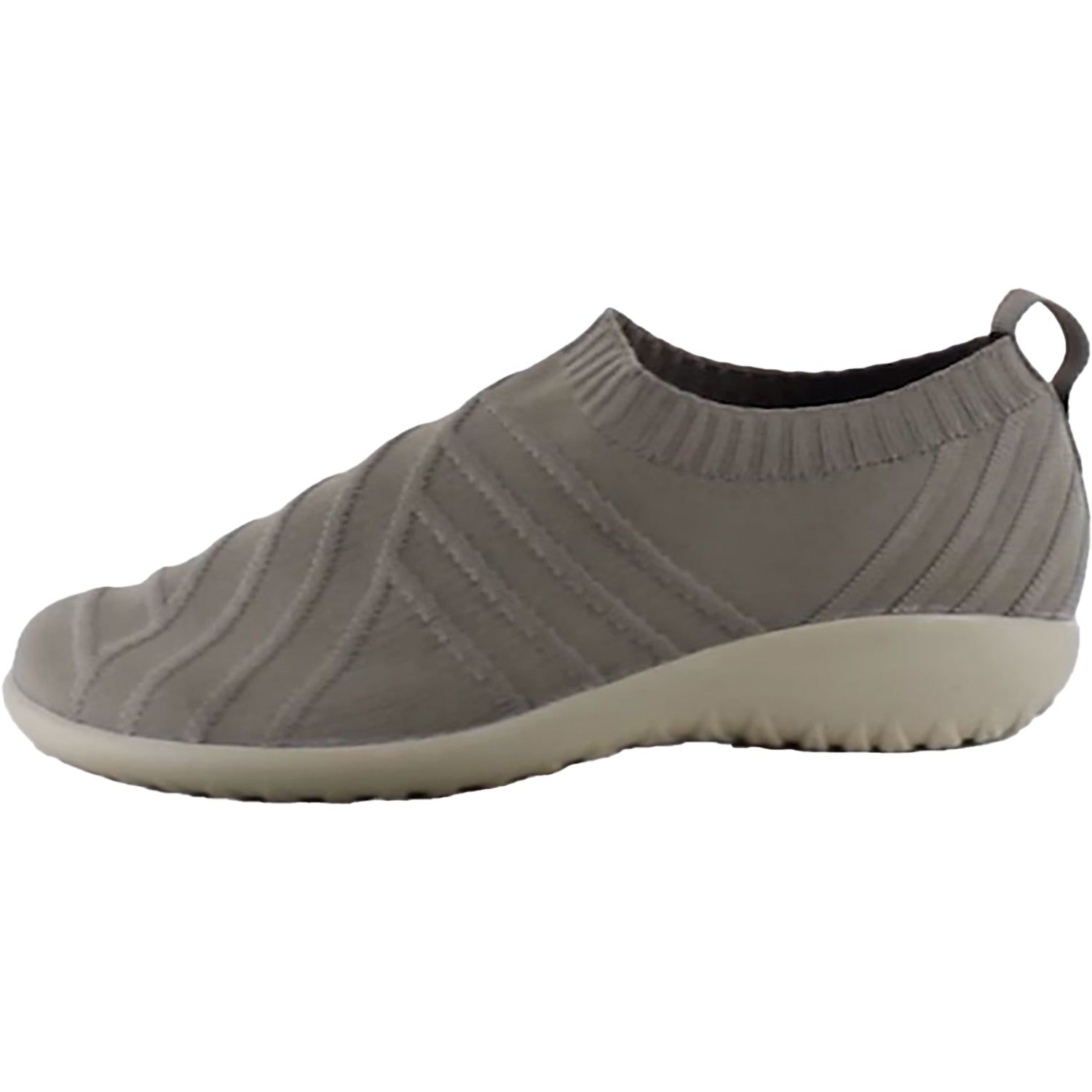 Womens Naot Naot Okahu Women's Slip On Shoes Women's Naot Okahu Taupe Knit Fabric Women's Naot Okahu Taupe Knit Fabric