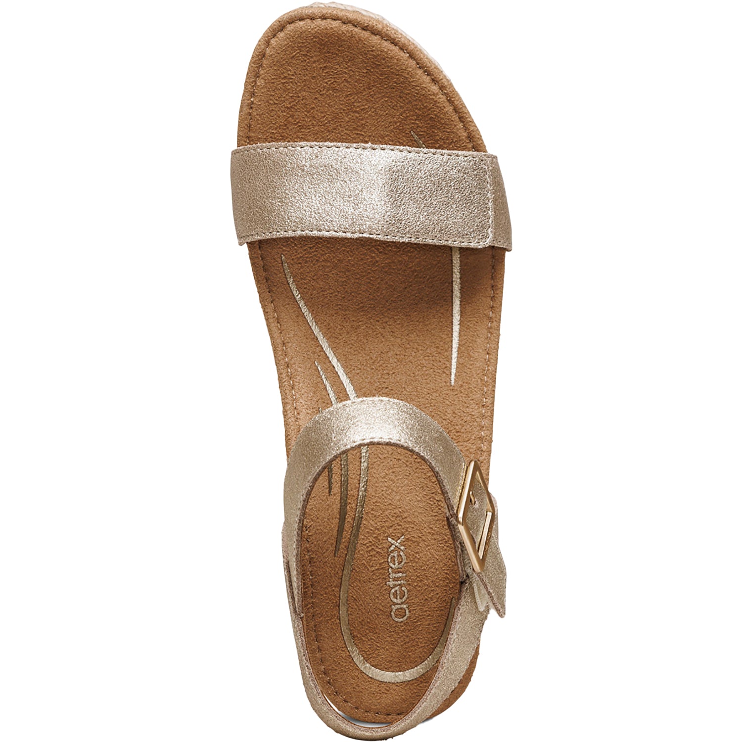 Womens Aetrex Women's Aetrex Sydney Champagne Leather Champagne Leather