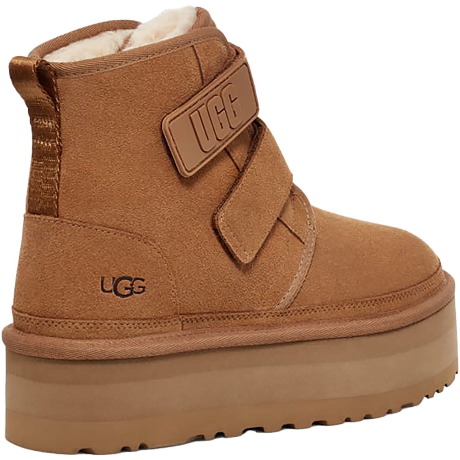 UGG W NEUMEL PLATFORM CHESTNUT ニューメル UGG Neumel Platform Chestnut Suede Strap Boot/Booties