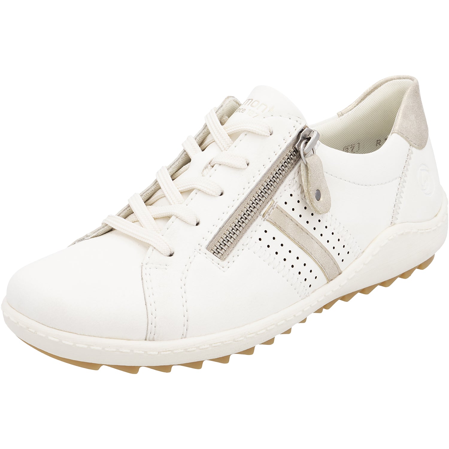 Womens Remonte Remonte R1432-80 Liv 32 Women's Sneakers Paper/Muschel/Offwhite Leather Paper/Muschel/Offwhite Leather