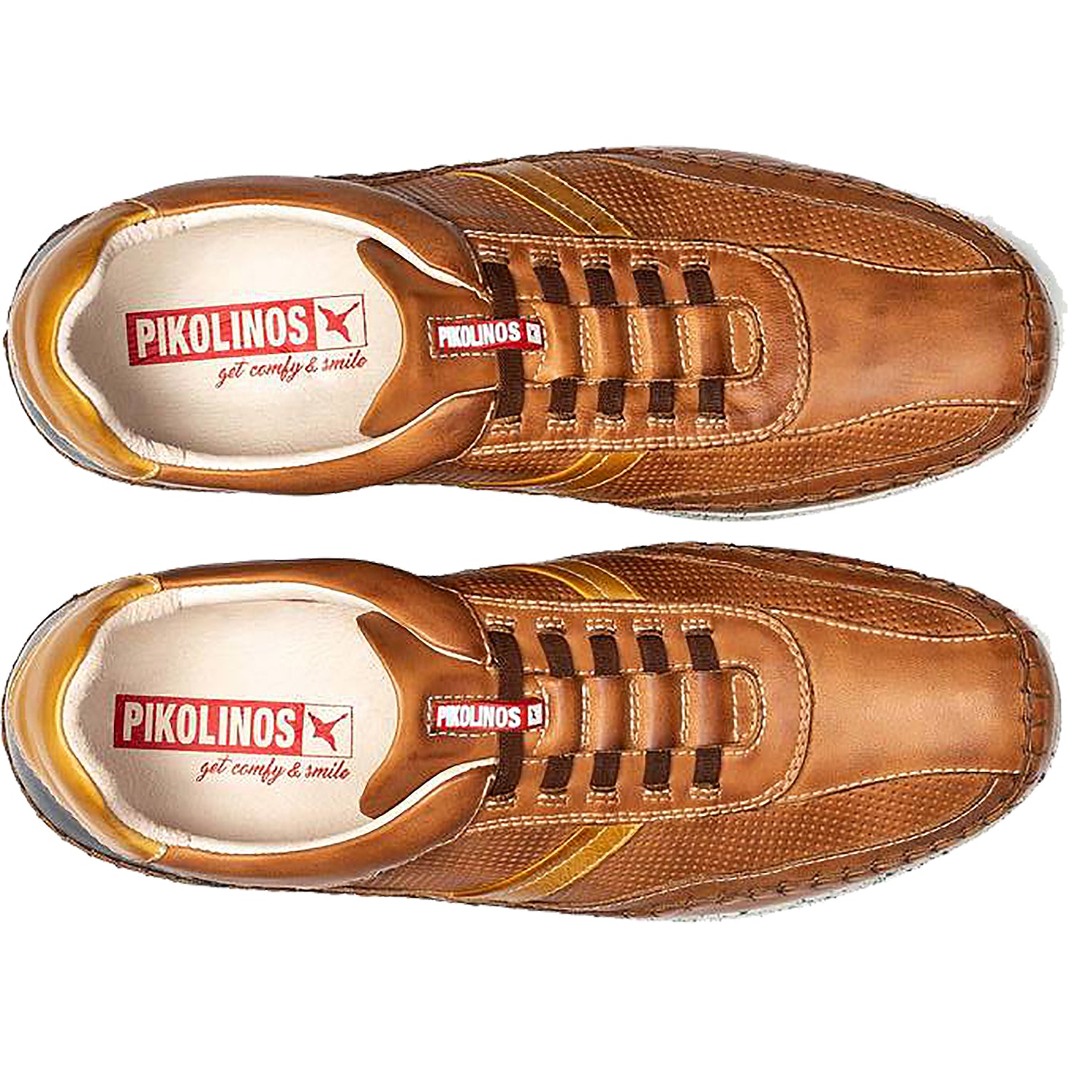 Mens Pikolinos Pikolinos Fuencarral M4U-6046C1 Men's Shoes Brandy Leather Brandy Leather