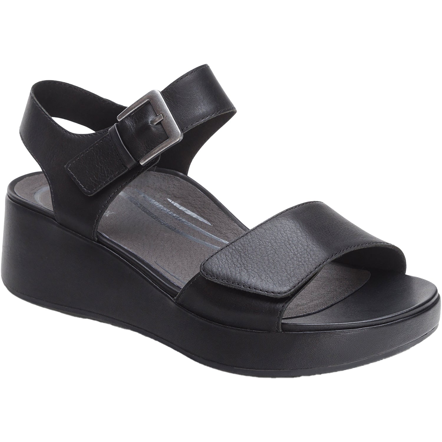 Womens Aetrex Aetrex Ariel Women's Wedge Sandals Black Black