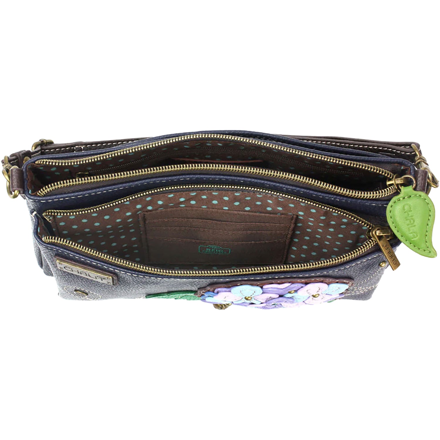 Unisex Chala Chala Hydrangea Deluxe Crossbody Handbag Navy Synthetic Navy Synthetic
