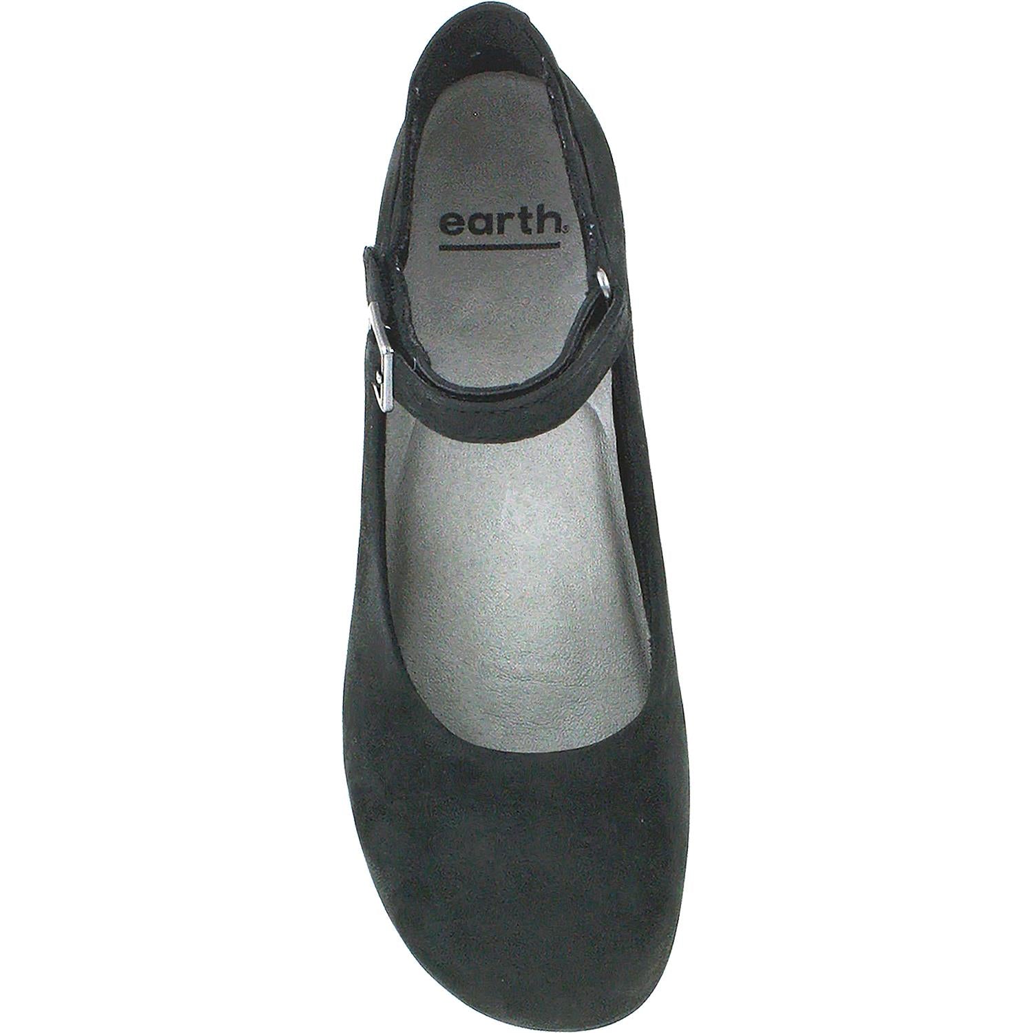 Womens Earth Women's Earth Alma Black Nubuck Black Nubuck