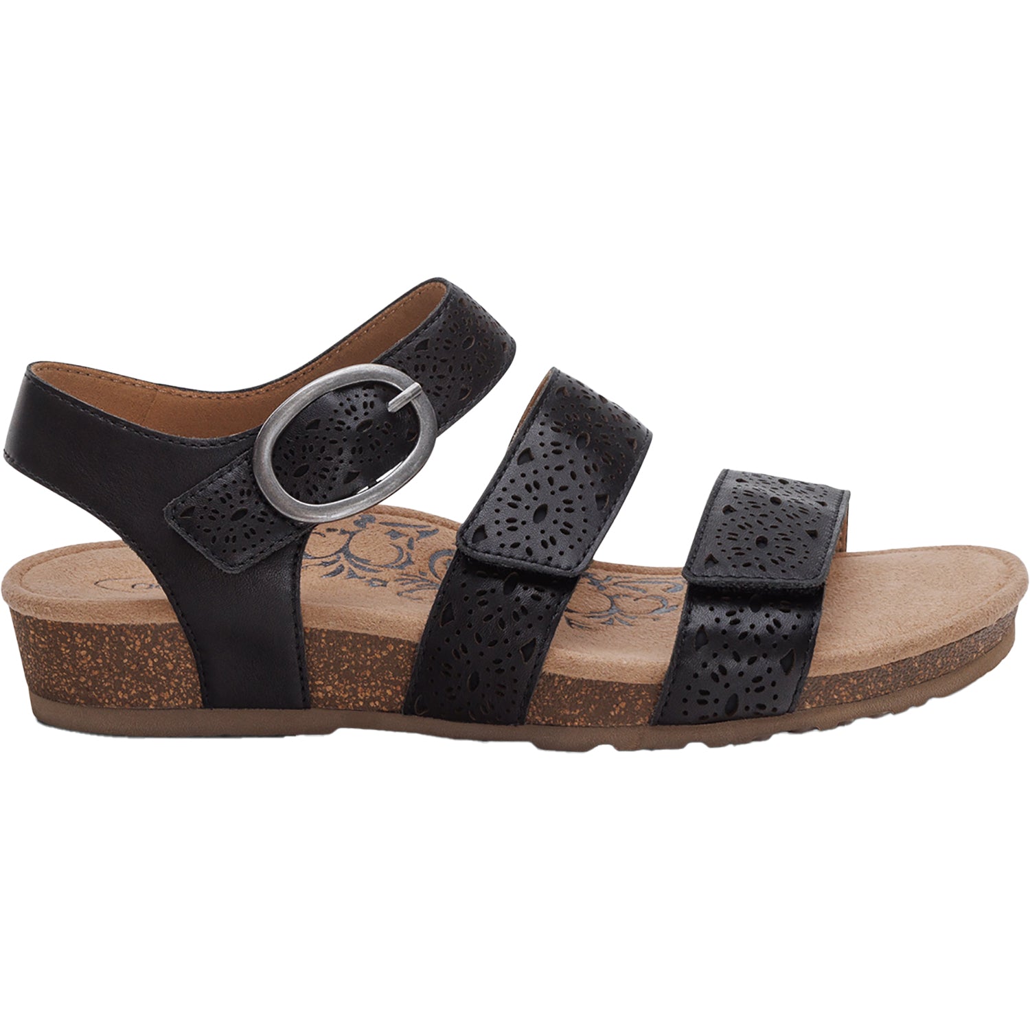 Womens Aetrex Aetrex Lilly Cutout Women's Sandals Black Black