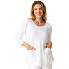 Womens Habitat Habitat Cascade Built In Pocket Tee Women's Long Sleeve Top White White