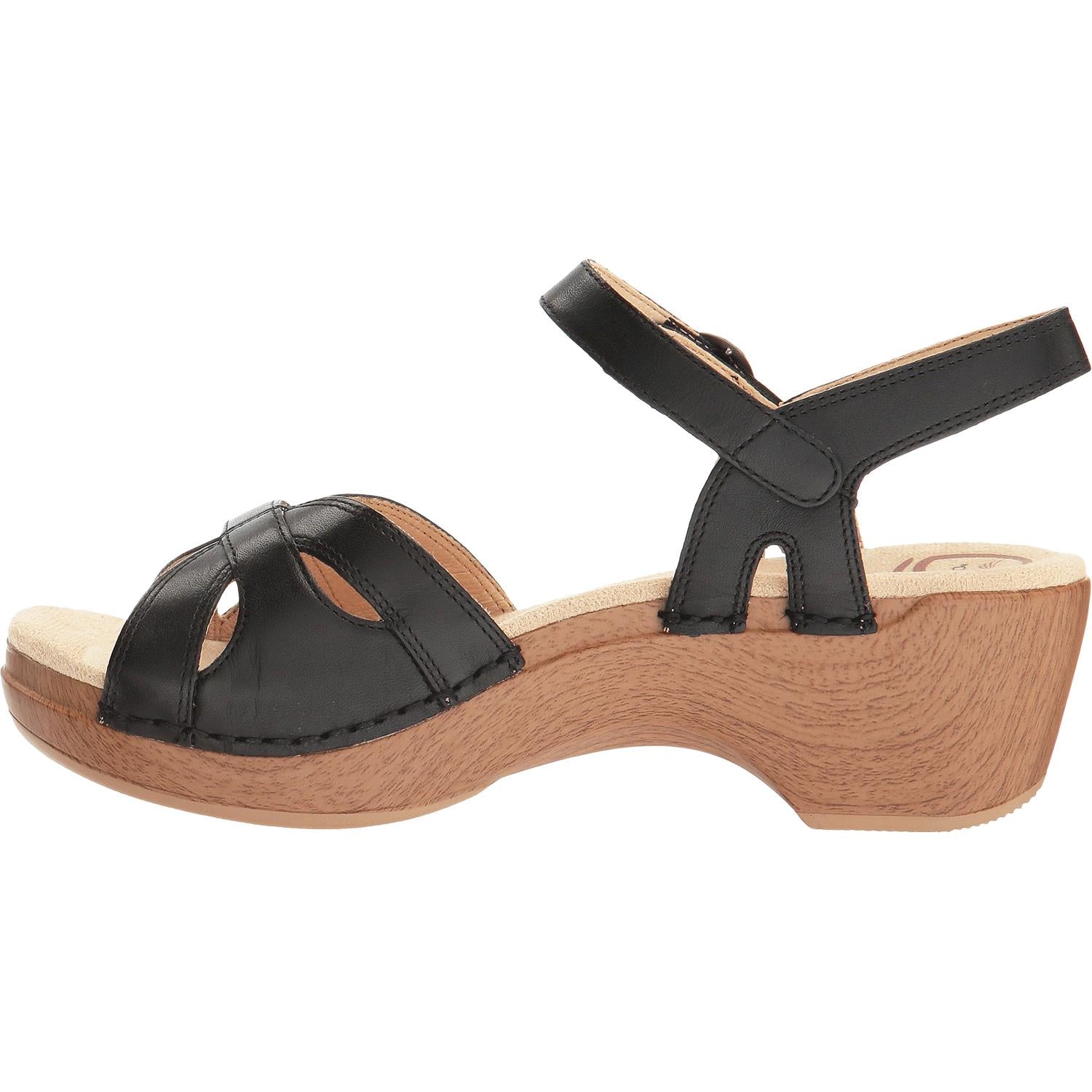 Womens Dansko Women's Dansko Season Black Full Grain Leather Black Full Grain Leather