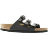 Womens Birkenstock Birkenstock Florida Soft Footbed Women's Sandals Black Birko-Flor Black Birko-Flor