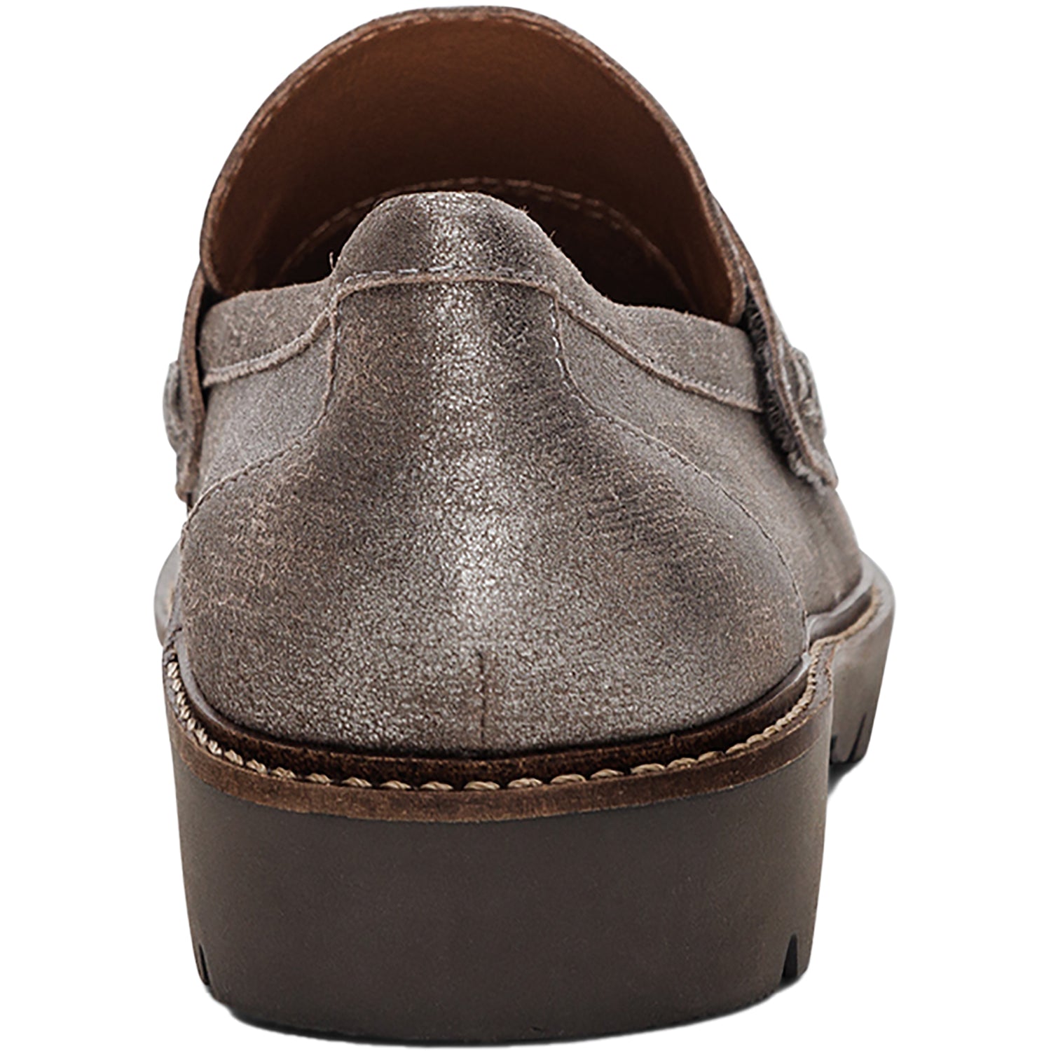 Womens Aetrex Aetrex Collette Women's Slip Ons Brushed Silver Brushed Silver